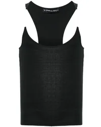 Y/PROJECT Tanktop mit unsichtbarem Riemen Schwarz