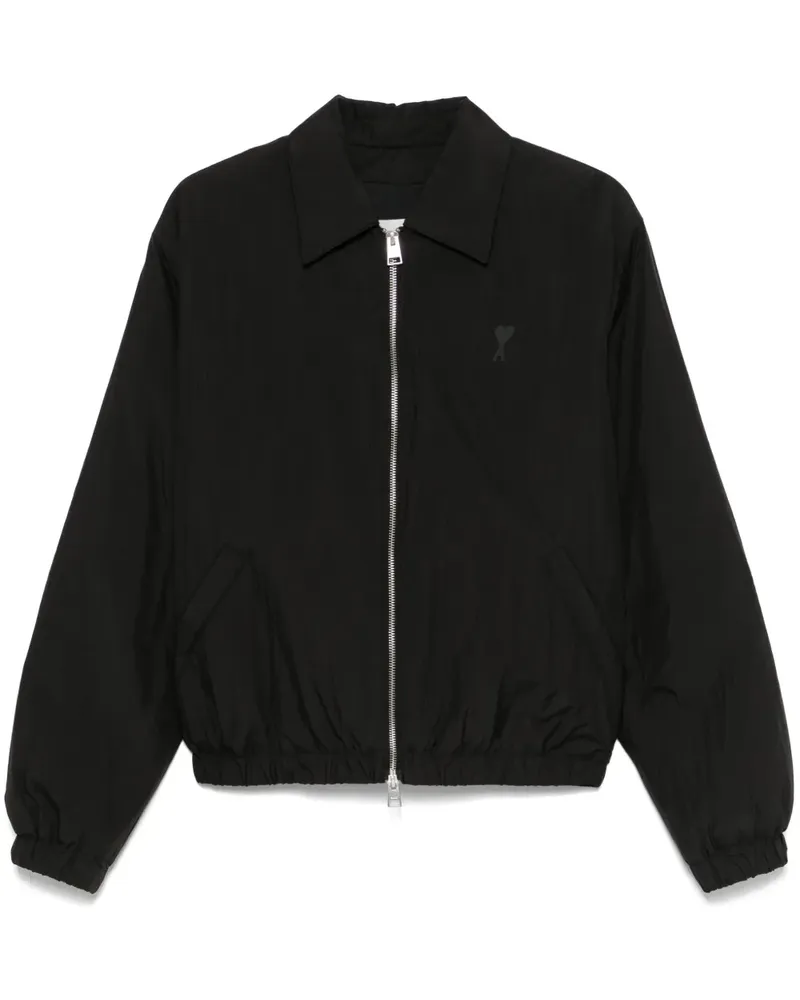 AMI Paris Ami de Coeur Jacke mit Reißverschluss - Schwarz Schwarz