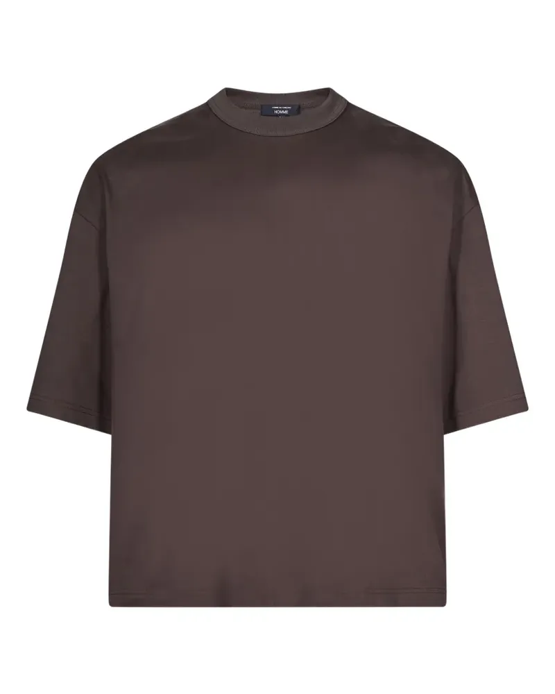 Comme des Garçons T-Shirt mit tiefen Schultern - Braun Braun