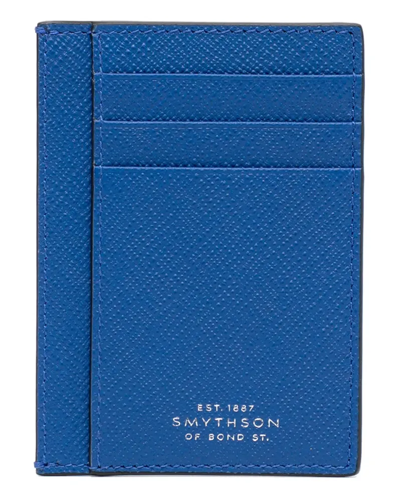 Smythson Großes Kartenetui - Blau Blau