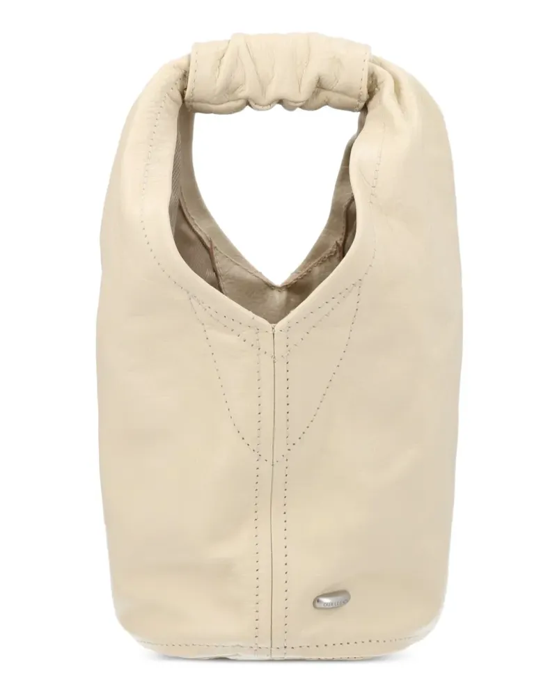 Our Legacy gathered handle tote bag - Nude Nude