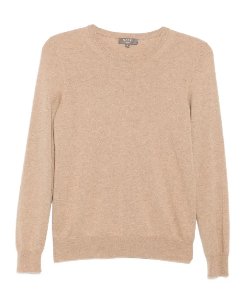N.Peal Pullover mit rundem Ausschnitt - Nude Nude
