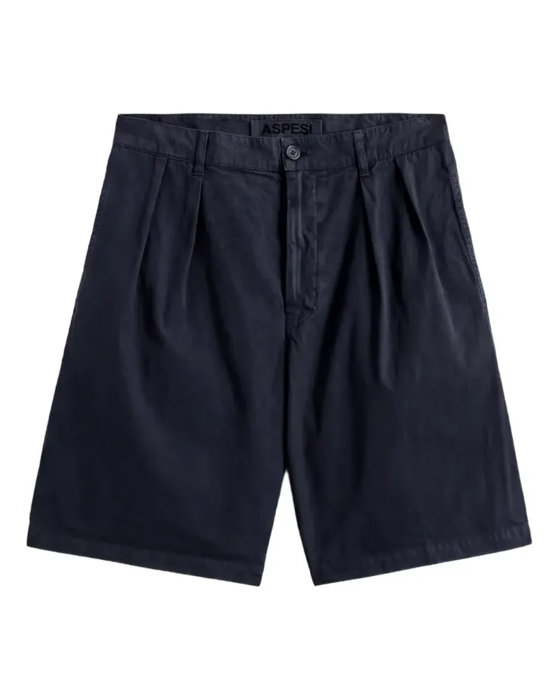 ASPESI Bermudas mit Falten - Blau Blau