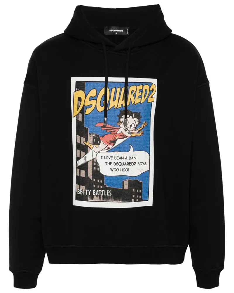 Dsquared2 Betty Boop Hoodie - Schwarz Schwarz
