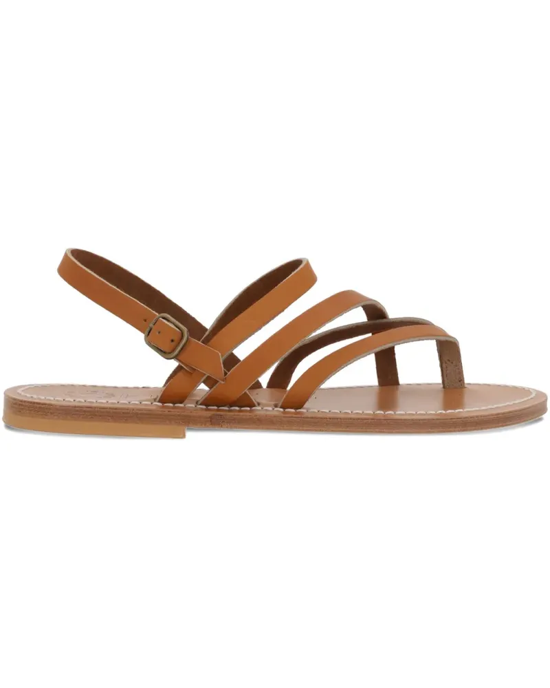 K.Jacques  Flache Nemesis Riemensandalen - PUL NATUREL Pul