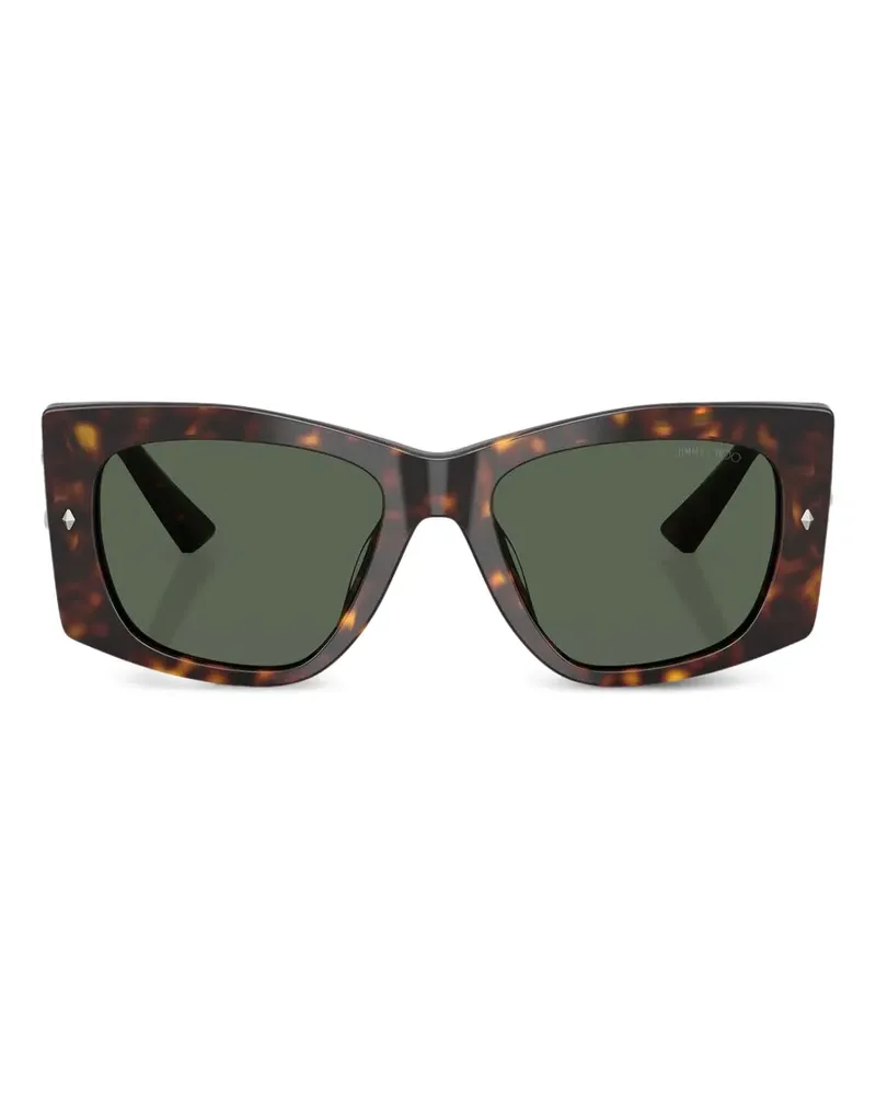 Jimmy Choo Gabi Sonnenbrille mit Logo - Braun Braun