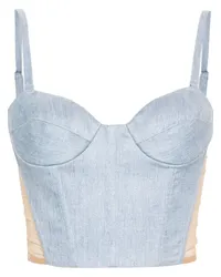 Genny Bustier mit Einsätzen Blau