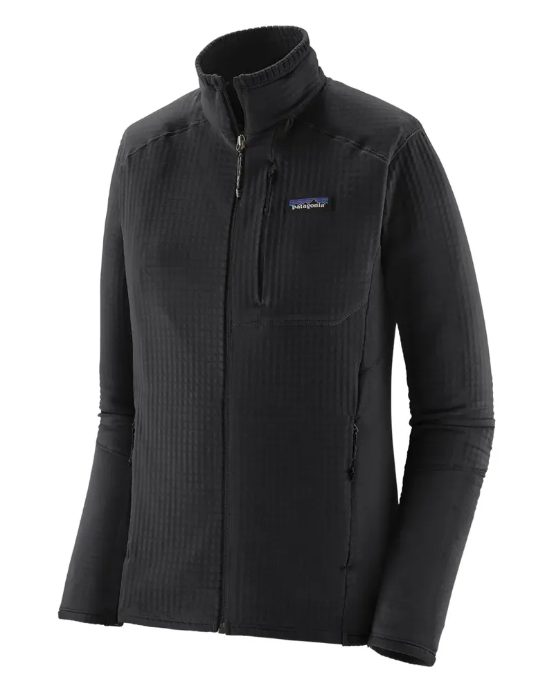 Patagonia Strukturierte Jacke mit Reißverschluss - Schwarz Schwarz