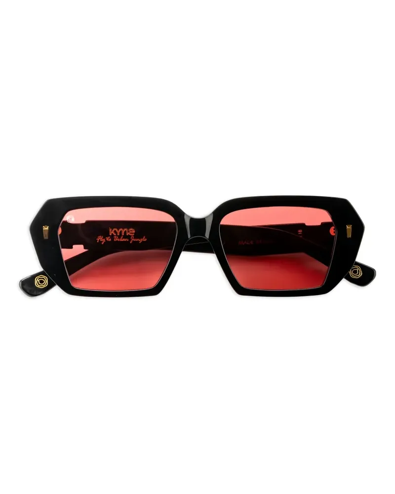 Kyme Rylee Sonnenbrille mit eckigem Gestell - Schwarz Schwarz