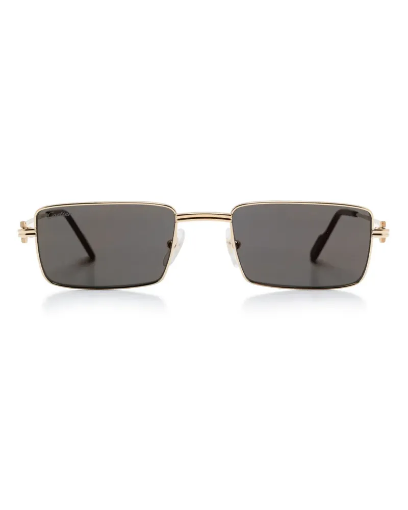 Cartier Sonnenbrille mit eckigem Gestell - Gold Gold
