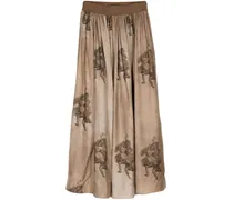 Gillian renaissance-print skirt