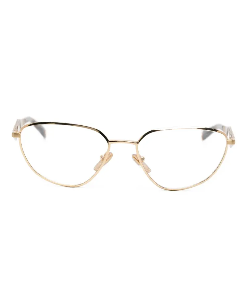 Prada cat eye-frame glasses - Gold Gold