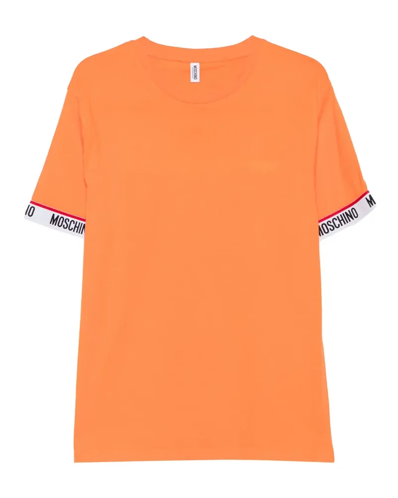 Moschino logo-print T-shirt - Orange Orange
