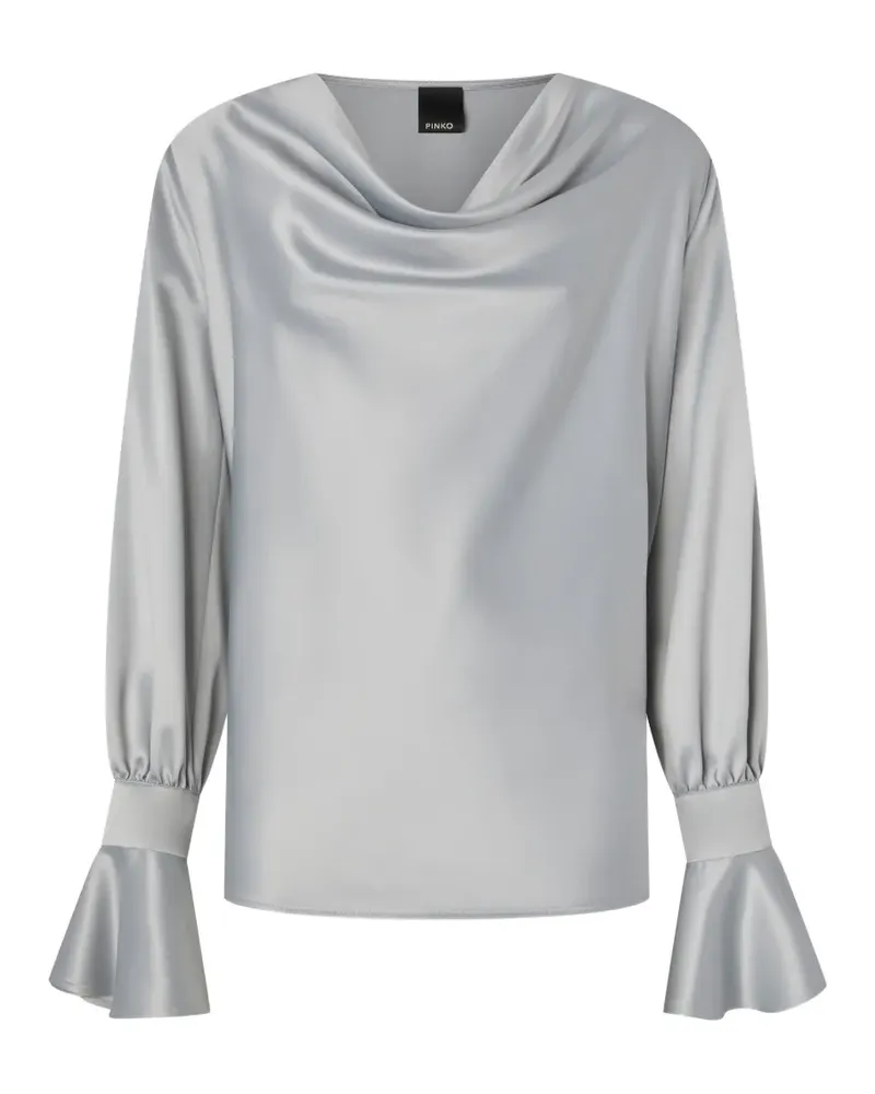 Pinko Bluse mit Rüschen - Silber Silber