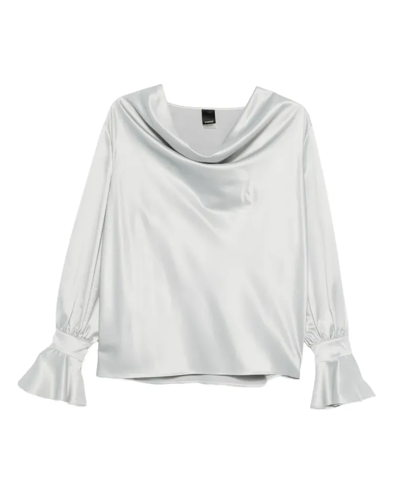 Pinko Bluse mit Rüschen - Silber Silber