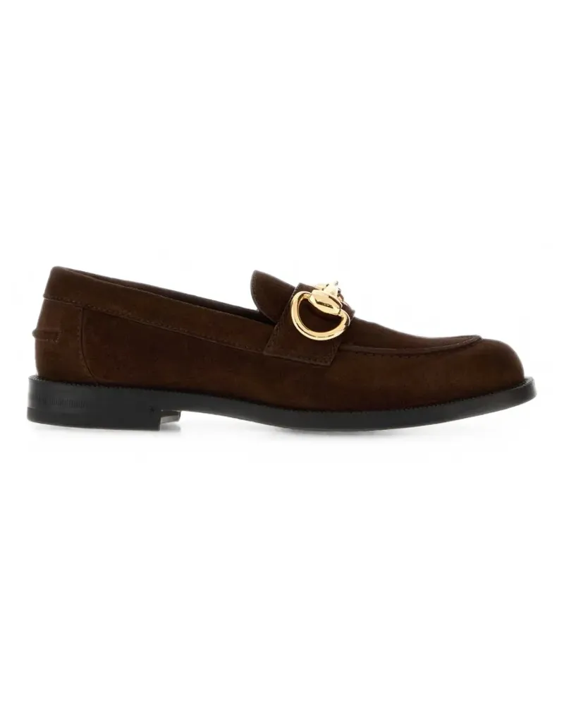 Gucci Loafer aus Wildleder mit Horsebit-Detail - Braun Braun