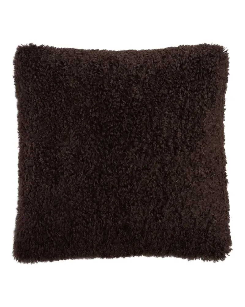 APPARIS Brenn Bouclette-Kissen aus Faux Shearling - Braun Braun