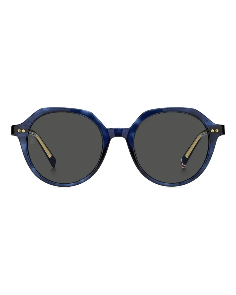 Tommy Hilfiger Sonnenbrille mit rundem Gestell - Blau Blau