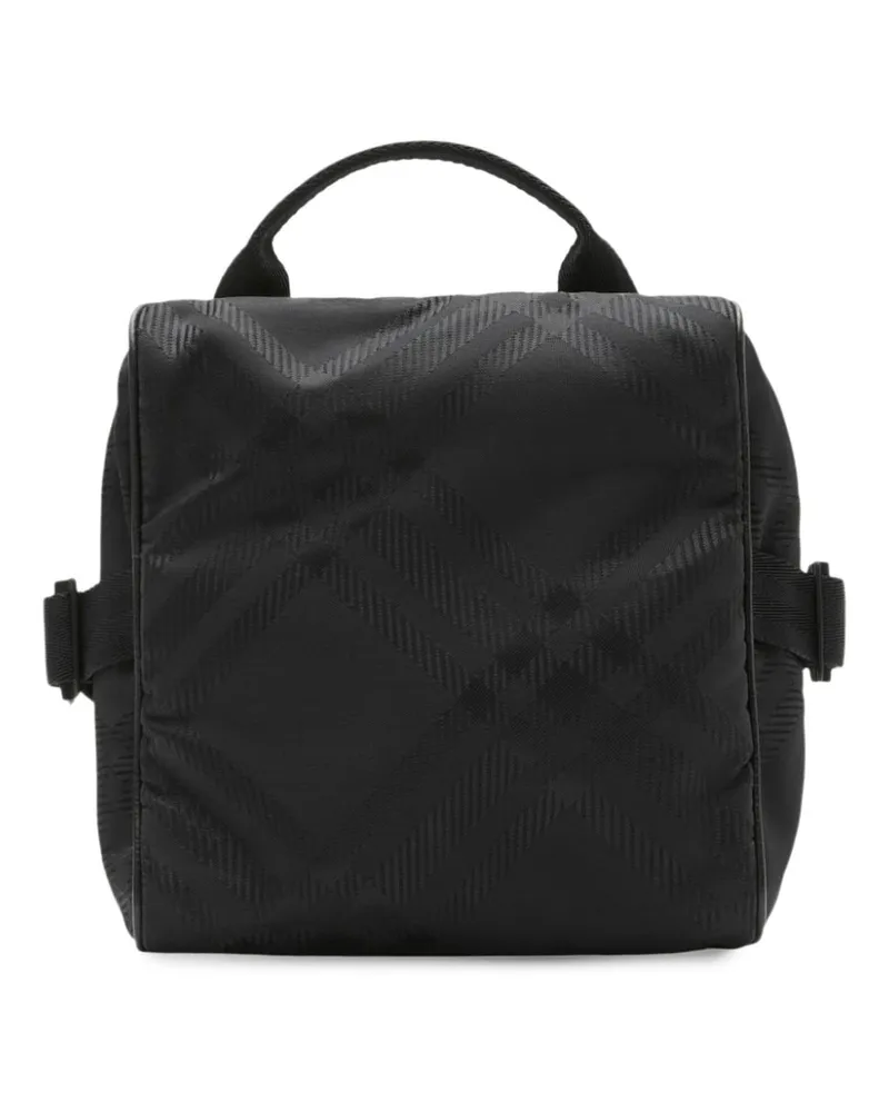 Burberry Kuriertasche mit Karomuster - Schwarz Schwarz