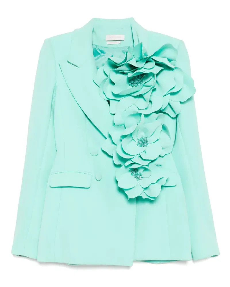Saiid Kobeisy Blazer mit Blumen-Applikationen - Blau Blau