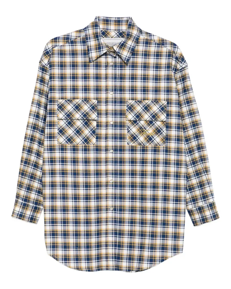 Forte Couture Kariertes Hemd - Blau Blau