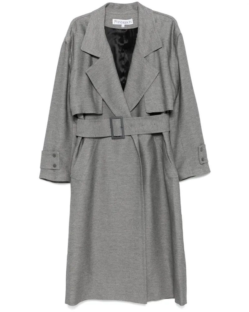 J.W.Anderson Lognline Trenchcoat - Grau Grau
