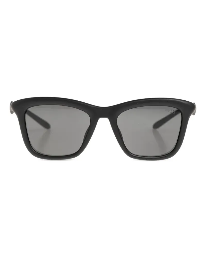 Diesel logo square-frame sunglasses - Schwarz Schwarz