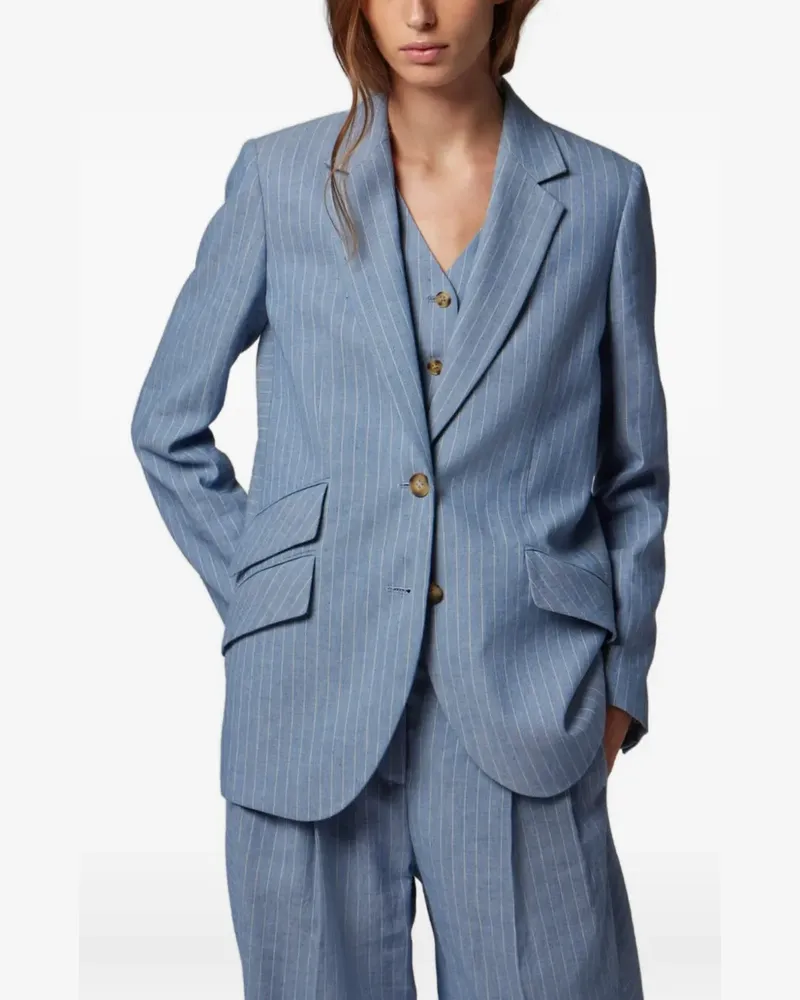 Paul Smith Sakko mit Nadelstreifen - Blau Blau