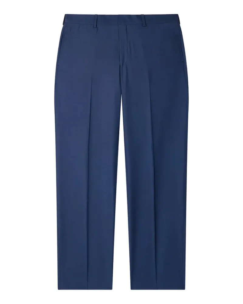 Paul Smith Hose aus marineblauer Wolle und Viskose Blau