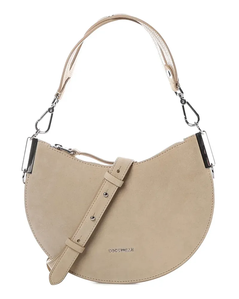 Coccinelle small leather shoulder bag - Nude Nude