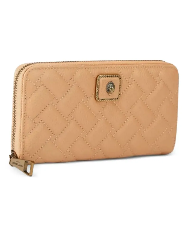 Kurt Geiger Pimlico quilted zipped wallet - Nude Nude