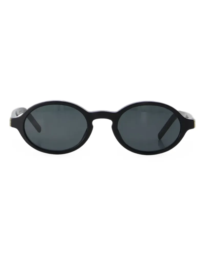 Saint Laurent oval-frame sunglasses - Schwarz Schwarz