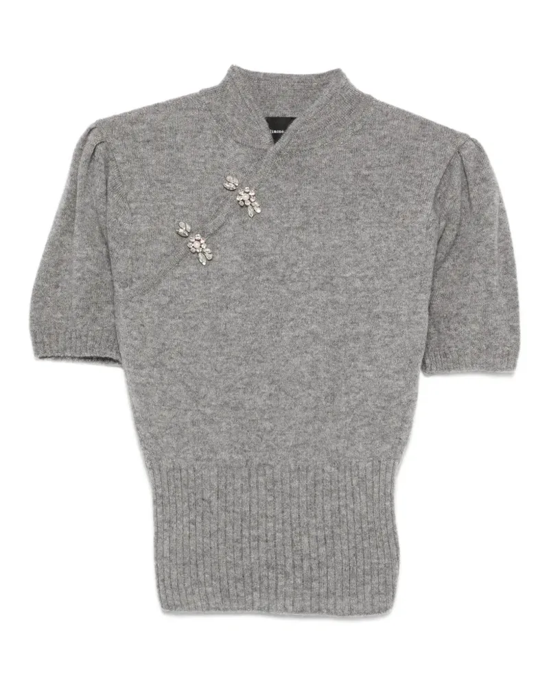 Simone Rocha jewel-embellishment sweater - Grau Grau