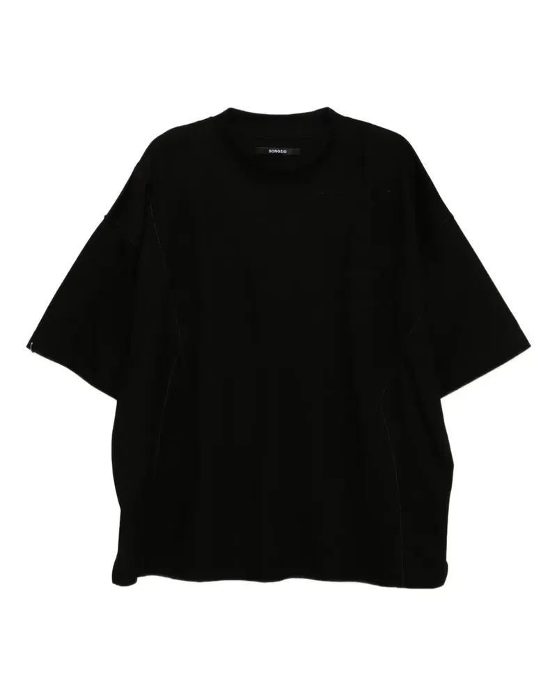 SONGZIO Cardinal Painted T-Shirt - Schwarz Schwarz