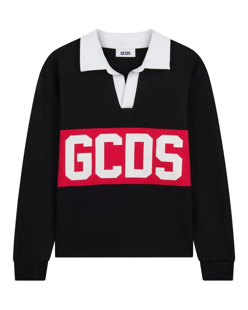 GCDS Sweatshirt mit Logo-Print - Schwarz Schwarz