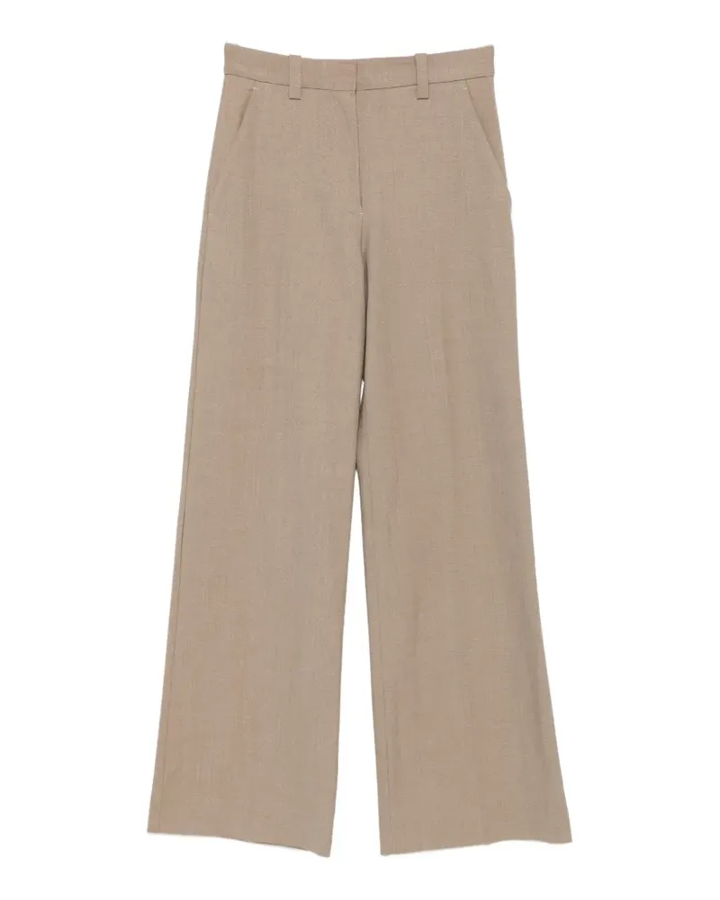 Maje pressed-crease trousers - Nude Nude