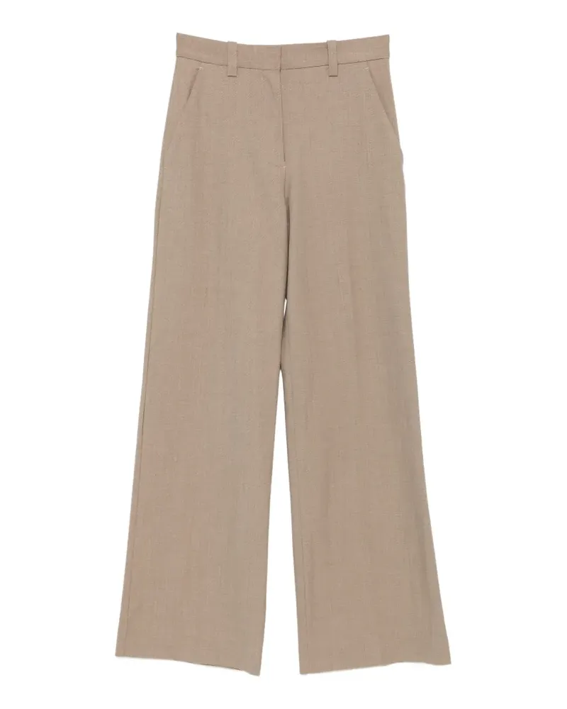 Maje Hose mit Bügelfalten - Nude Nude
