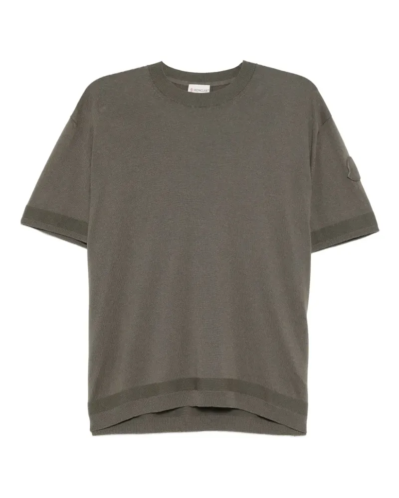 Moncler Gestricktes T-Shirt - Grün Grün