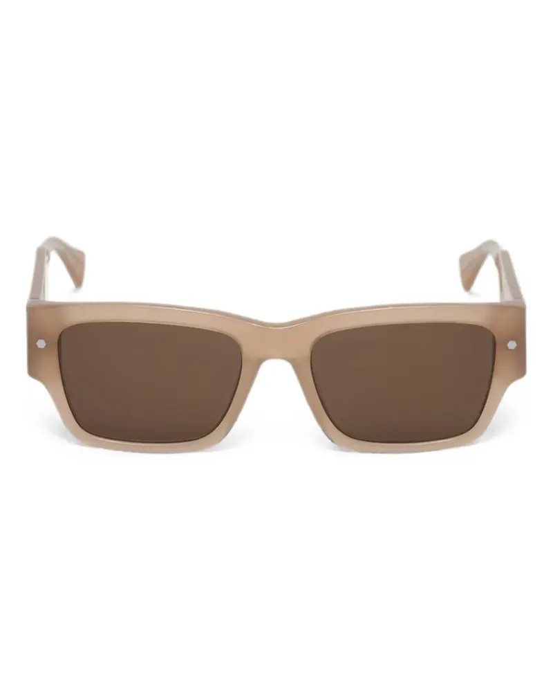 AllSaints Sonnenbrille mit eckigem Gestell - Braun Braun