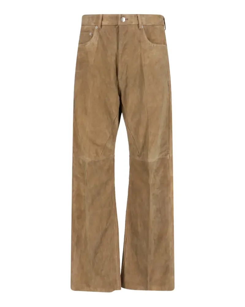 Rick Owens Geth suede trousers - Nude Nude