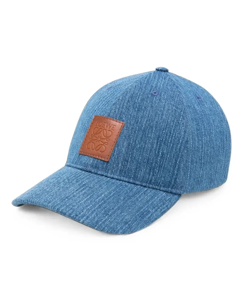 Loewe Anagram Baseballkappe mit Patch - Blau Blau