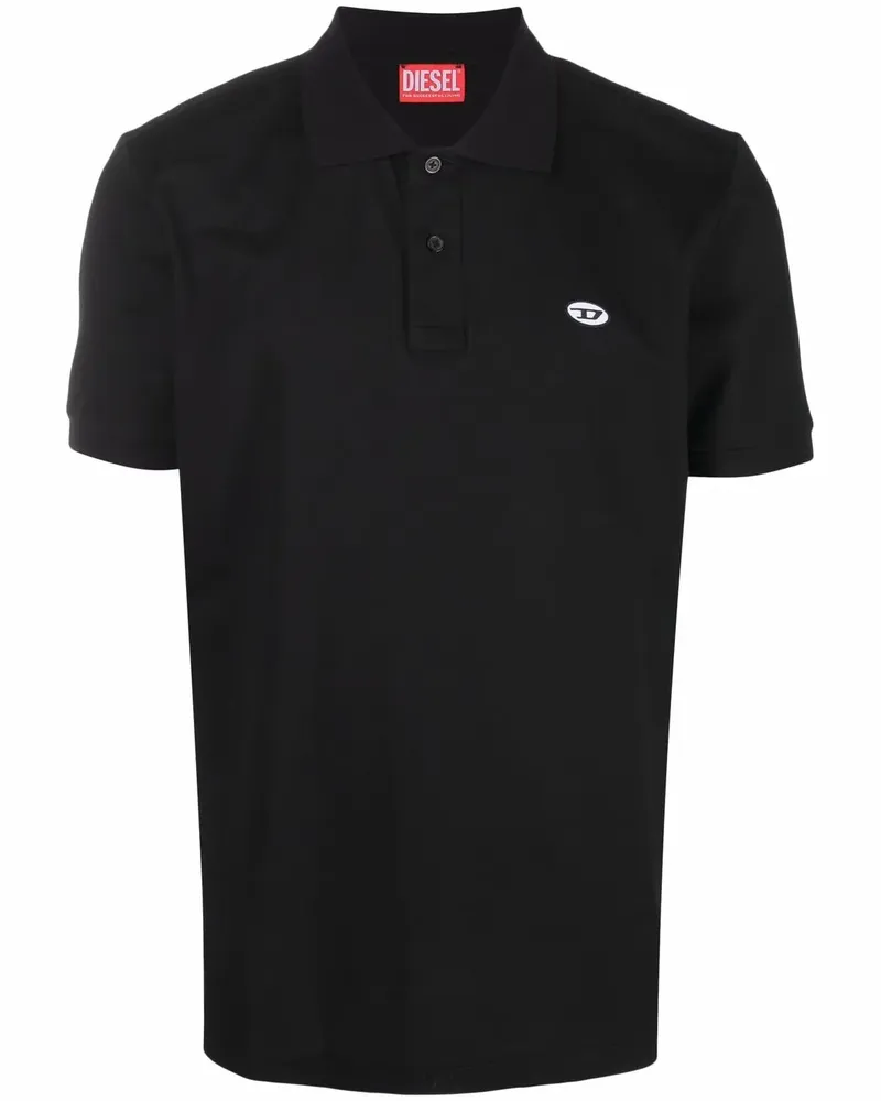 Diesel T-Smith-Doval-PJ Poloshirt - Schwarz Schwarz