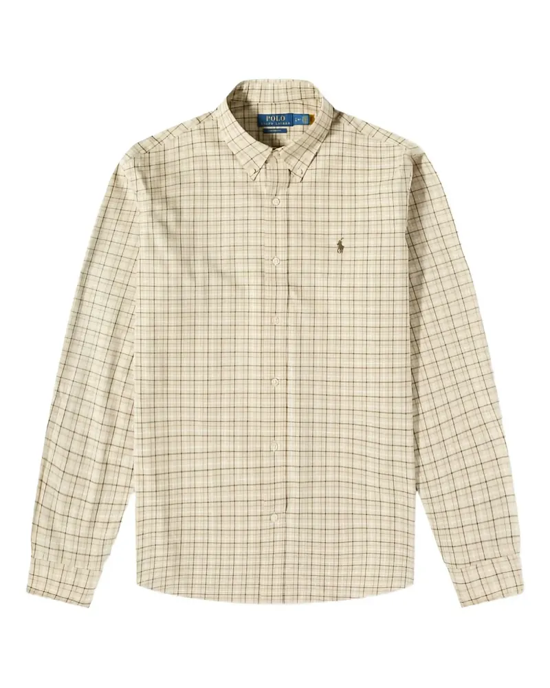 Ralph Lauren check embroidered shirt - Nude Nude