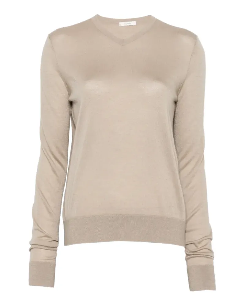 The Row Ondre V-neck jumper - Nude Nude