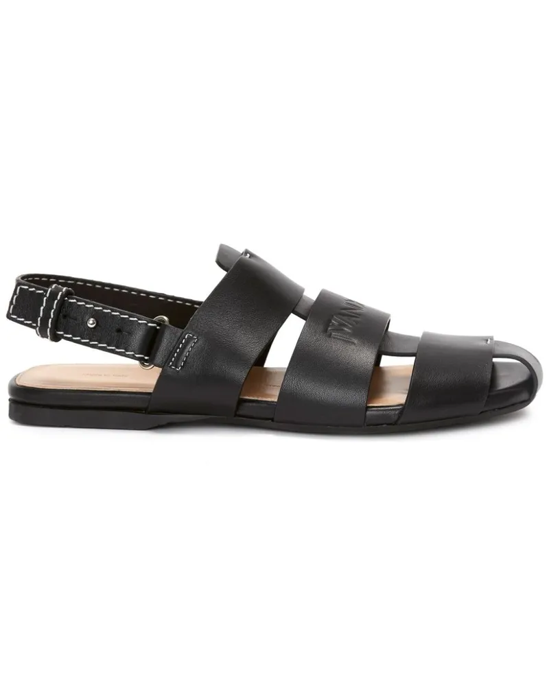 J.W.Anderson Fisherman-Sandalen aus Leder Schwarz