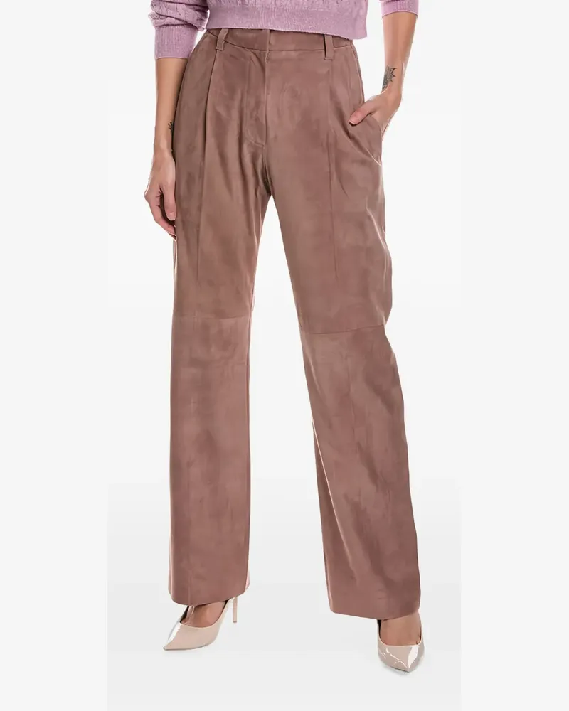 Brunello Cucinelli pleated wide-leg trousers - Rosa Rosa