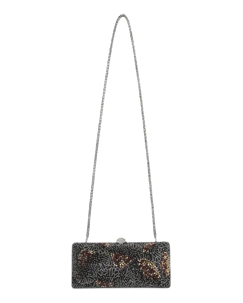 Rodo crystal-embellished clutch shoulder bag - Schwarz Schwarz