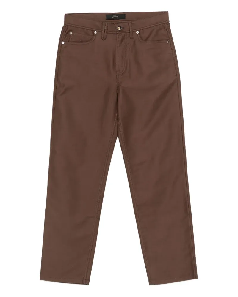 Brioni Jeans im Five-Pocket-Design - Braun Braun
