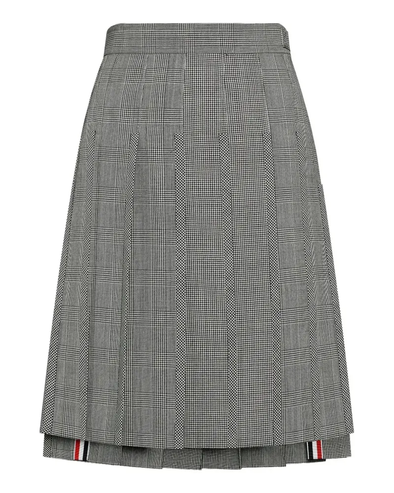 Thom Browne Minirock mit Hahnentrittmuster - Grau Grau