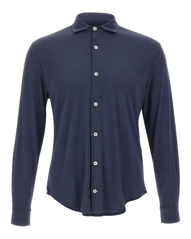 Eleventy long-sleeved shirt - Blau Blau